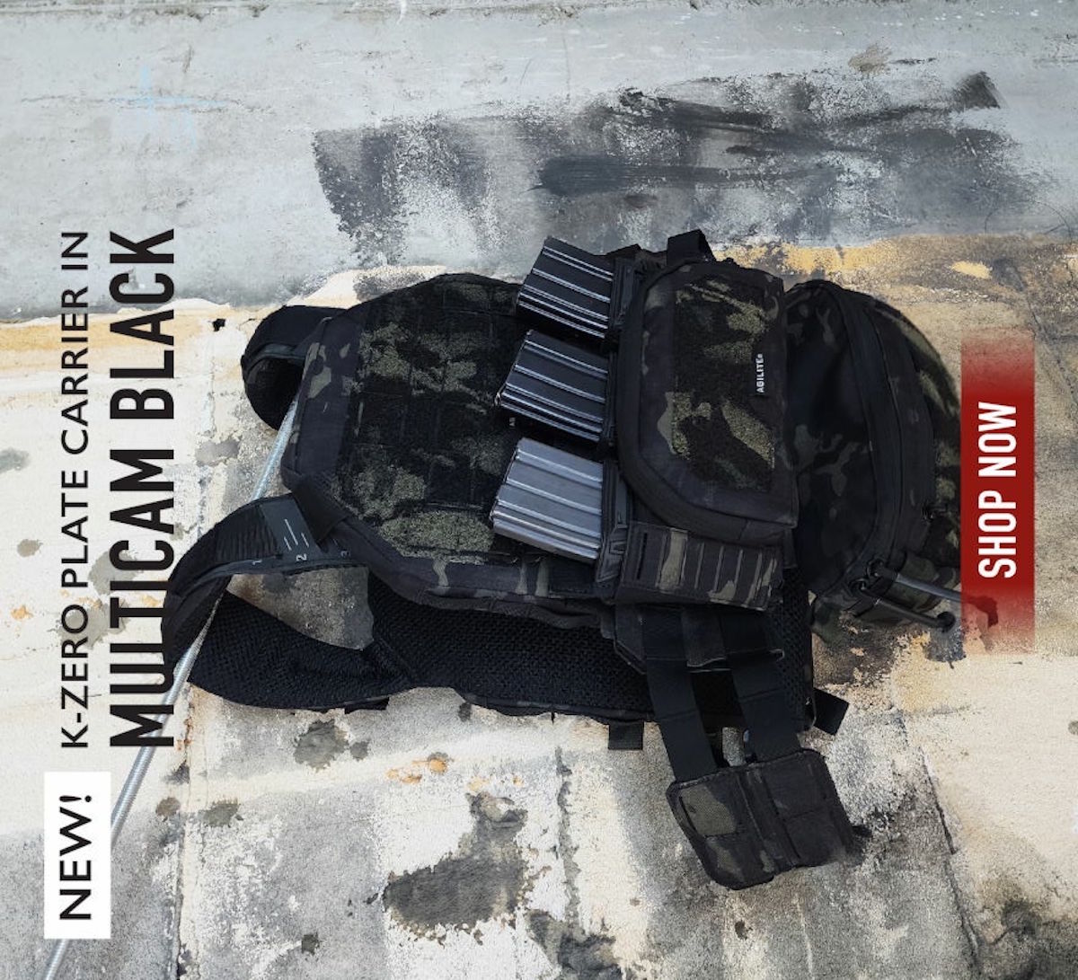 AGILITE K-ZERO fresh in Multicam Black | SPARTANAT