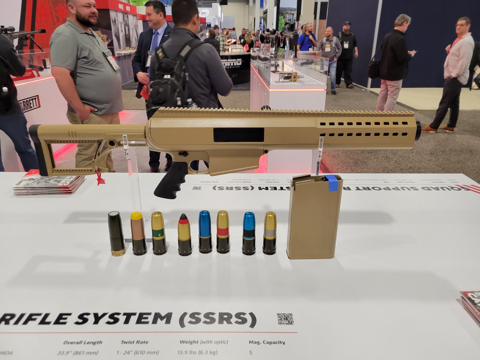 Text: The BARRETT rifle cannon | SPARTANAT
